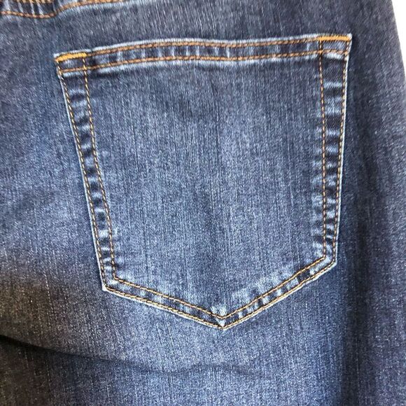 ANGRY RABBIT - L Sz 9 (29) Medium/Rise Fray/Hem Skinny Jeans in Dark Denim 👖 - Picture 9 of 16